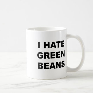 Top die zegt dat ik een hekel heb aan groene bonen koffiemok