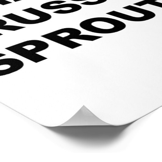 Top die zegt - Ik haat Brussel tuiten grappig - Poster (Hoek)