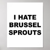 Top die zegt - Ik haat Brussel tuiten grappig - Poster (Voorkant)