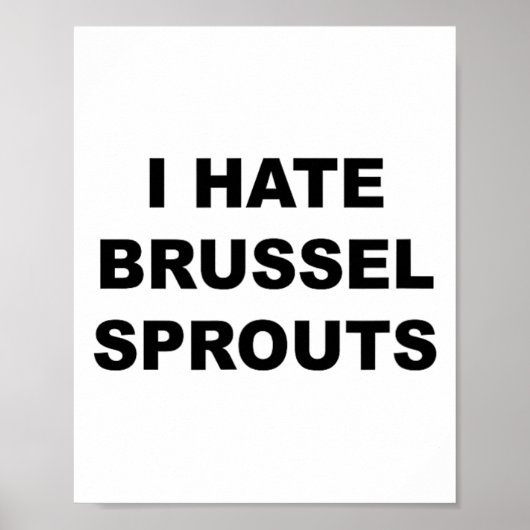 Top die zegt - Ik haat Brussel tuiten grappig - Poster (Voorkant)