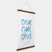 TOP Dive Girl Dive Dive Hangend Wandkleed (Gebogen)