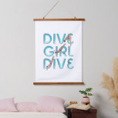 TOP Dive Girl Dive Dive Hangend Wandkleed (Slaapkamer)
