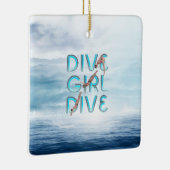 TOP Dive Girl Dive Dive Keramisch Ornament (Rechts)