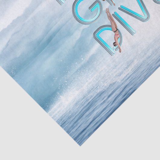 TOP Dive Girl Dive Dive Tissuepapier (Detail)