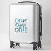 TOP Dive Girl Dive Sticker (Koffer)