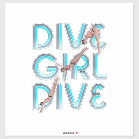 TOP Dive Girl Dive Sticker (Vel)