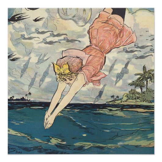 TOP Dive Girl Perfect Poster (Voorkant)