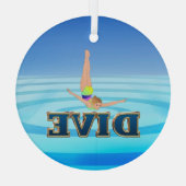 TOP Dive Glas Ornament (Achterkant)
