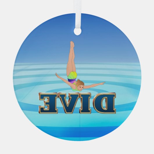 TOP Dive Glas Ornament (Achterkant)