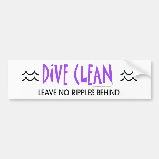 TOP Diving No Ripples Bumpersticker (Voorkant)