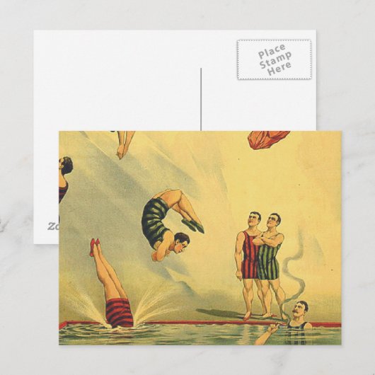 TOP Diving Old School Briefkaart (Voorkant / Achterkant)