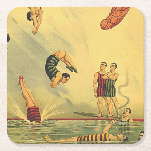TOP Diving Old School Kartonnen Onderzetters (Voorkant)