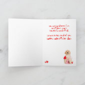 Top Dog Son Golden Retriever Puppy Valentijn Feestdagen Kaart (Binnen)