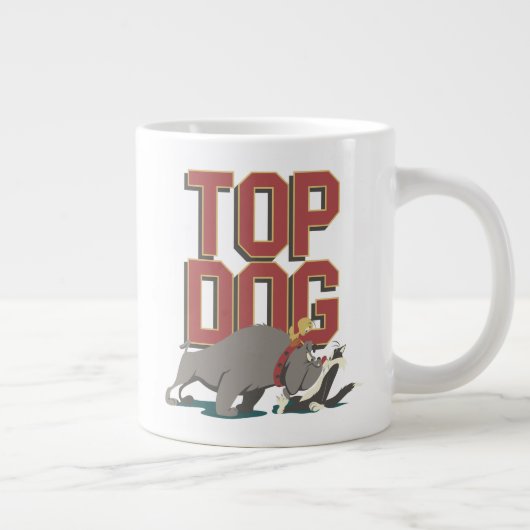 "Top Dog"-spike die TWEETY™ beschermt tegen SYLVES Grote Koffiekop (Rechts)