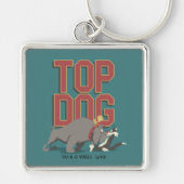 "Top Dog"-spike die TWEETY™ beschermt tegen SYLVES Sleutelhanger (Voorkant)