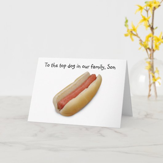 TOP DOG (ZOON) AFSTUDEREN VAN OUDERS KAART (Gele Bloem)