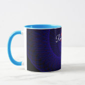 Top Down Dual Funnel Geometric Coffee Mug Mok (Links)