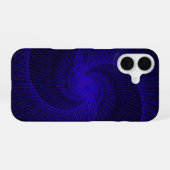 Top Down Dual Funnel Geometric iPhone 16 Case Hoesje (Achterkant horizontaal)