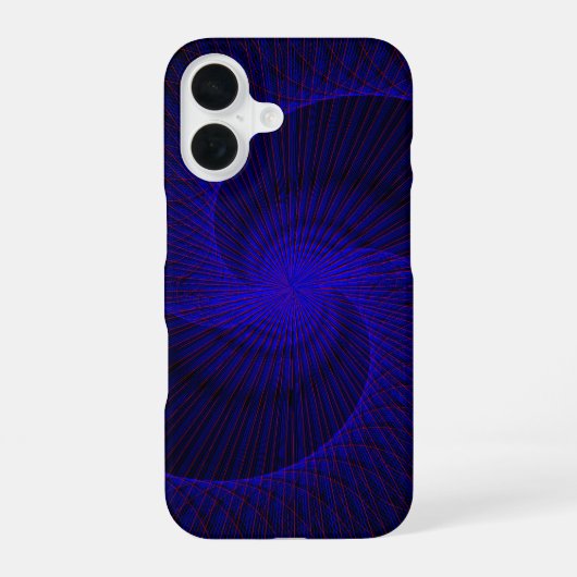 Top Down Dual Funnel Geometric iPhone 16 Case Hoesje (Achterkant)