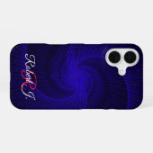 Top Down Dual Funnel Geometric iPhone 16 Case iPhone 16 Hoesje (Achterkant horizontaal)