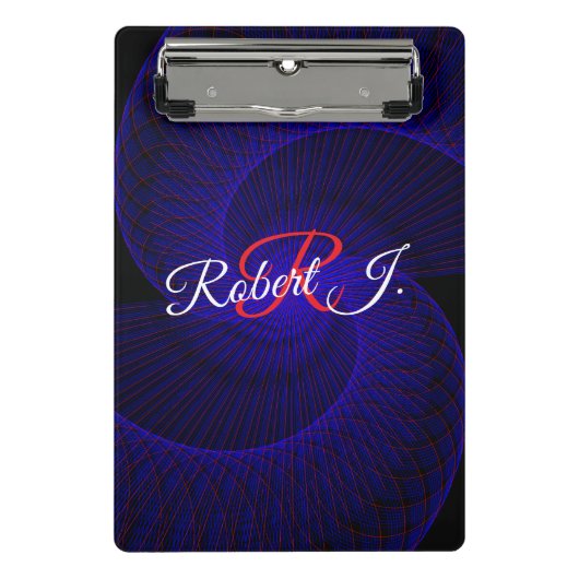 Top Down Dual Funnel Geometric Mini Clipboard Mini Klembord (Voorkant)