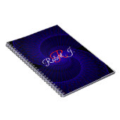 Top Down Dual Funnel Geometric Spiral Notebook Notitieboek (Rechterzijde)