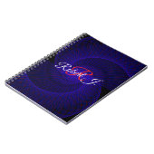 Top Down Dual Funnel Geometric Spiral Notebook Notitieboek (Linkerzijde)