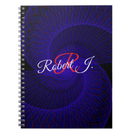 Top Down Dual Funnel Geometric Spiral Notebook Notitieboek