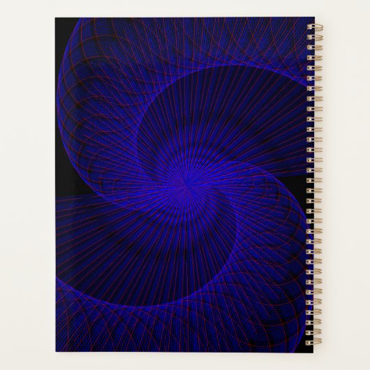 Top Down Dual Funnel Geometrische Spiraal Planner (Achterkant)