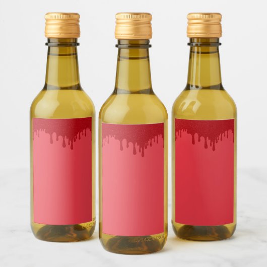 Top Druppel Tomaat Rood Mini Fles Labels – Aanpass Wijn Etiket (Flessen)