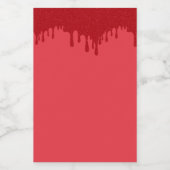 Top Druppel Tomaat Rood Mini Fles Labels – Aanpass Wijn Etiket (Enkel label)