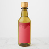 Top Druppel Tomaat Rood Mini Fles Labels – Aanpass Wijn Etiket (Voorkant)