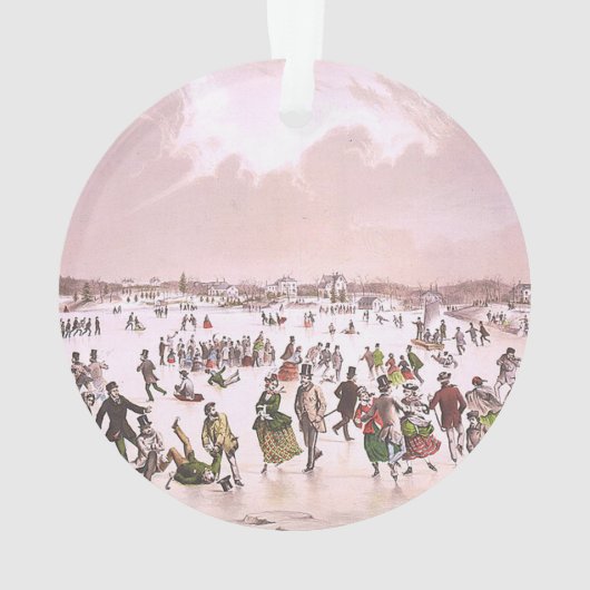 TOP Eén prachtig Schaats Ornament (achterkant)