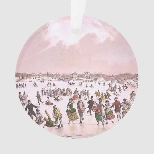 TOP Eén prachtig Schaats Ornament (voorkant)