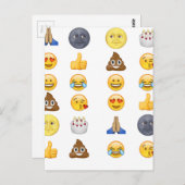 Top emoji collectie briefkaart (Voorkant / Achterkant)