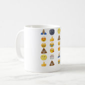 Top emoji collectie mok (Voorkant links)