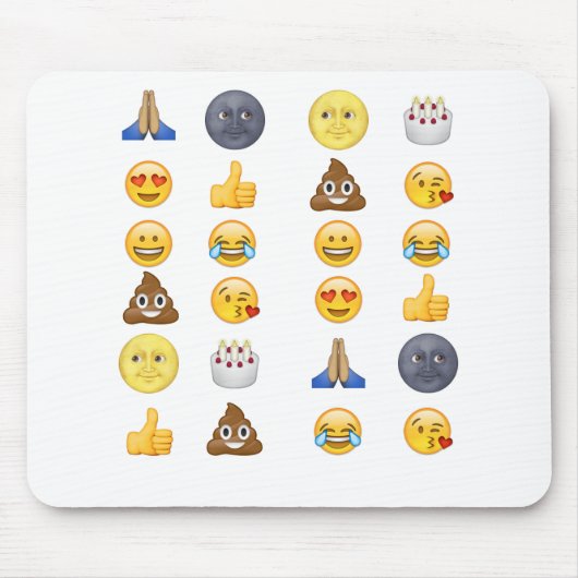 Top emoji collectie muismat (Voorkant)