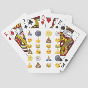 Top emoji collectie pokerkaarten