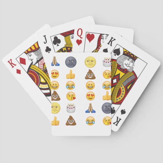 Top emoji collectie pokerkaarten (Achterkant)