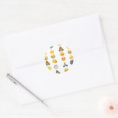 Top emoji collectie ronde sticker (Envelop)