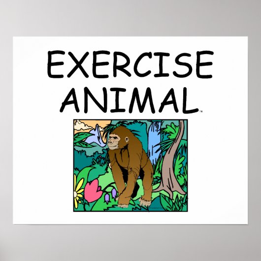 TOP Exercise Animal Poster (Voorkant)