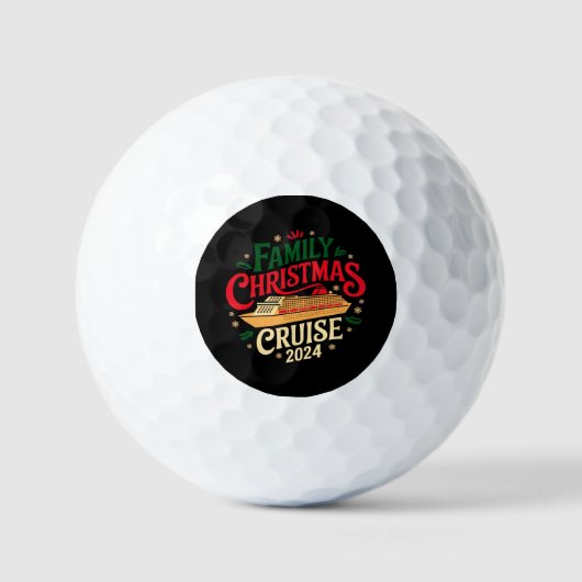 Top Familie Kerstcruise 2024 onvergetelijk Golfballen (Voorkant)