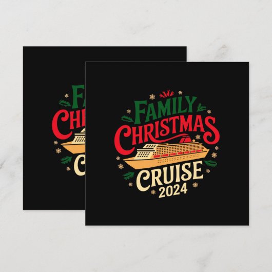 Top Familie Kerstcruise 2024 onvergetelijk Kaart (Voorkant / Achterkant)