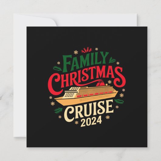 Top Familie Kerstcruise 2024 onvergetelijk Kaart (Achterkant)
