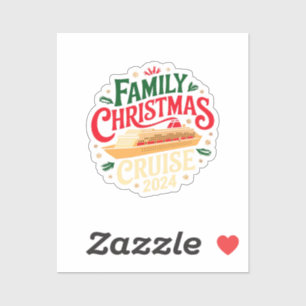 Top Familie Kerstcruise 2024 onvergetelijk Sticker
