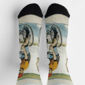 TOP-fietsende oude school Sokken (Top)