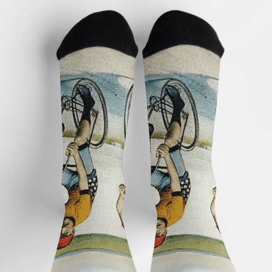 TOP-fietsende oude school Sokken (Top)