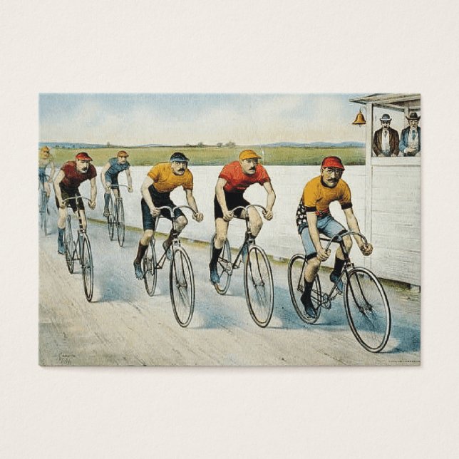 TOP-fietsende oude school Visitekaartje (Voorkant)