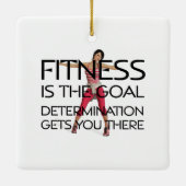 TOP Fitness Goal Keramisch Ornament (Achterkant)