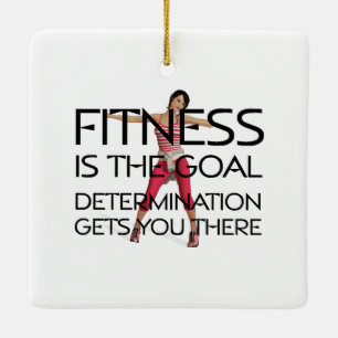 TOP Fitness Goal Keramisch Ornament